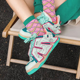 Skateboard Chunky Lace Up Non Slip Sneakers
